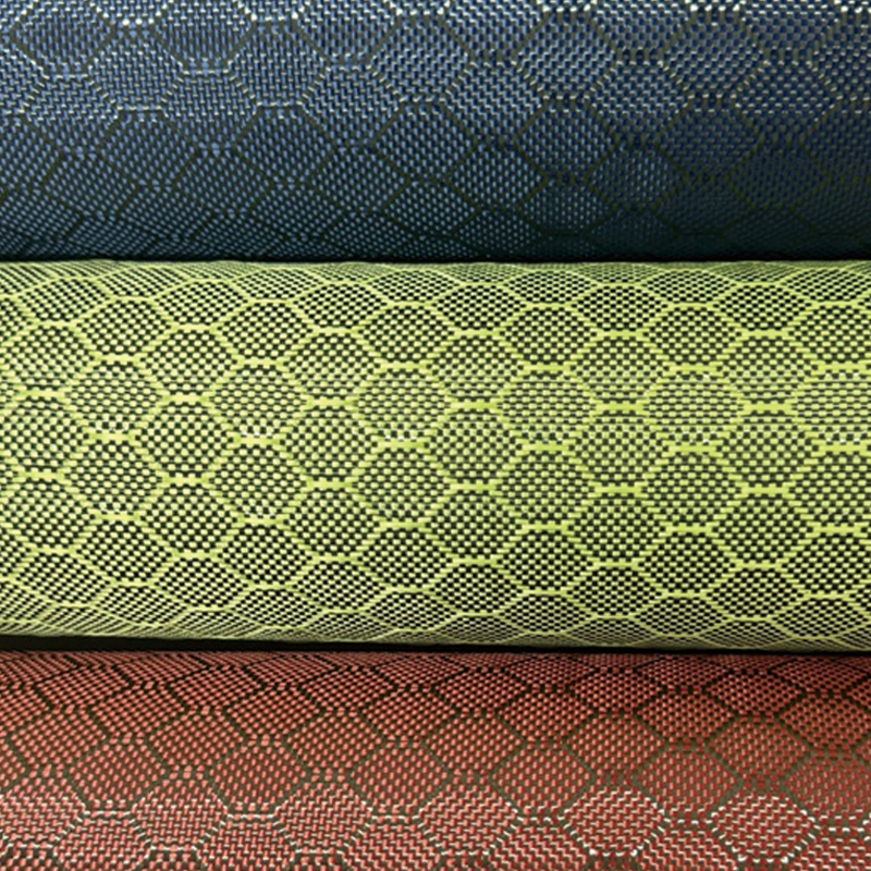 Jalkapallokuvio Aramidi hiilen sekoitettu kuitukangas Jalkapallokuvio Aramidi hiilen sekoitettu kuitukangas