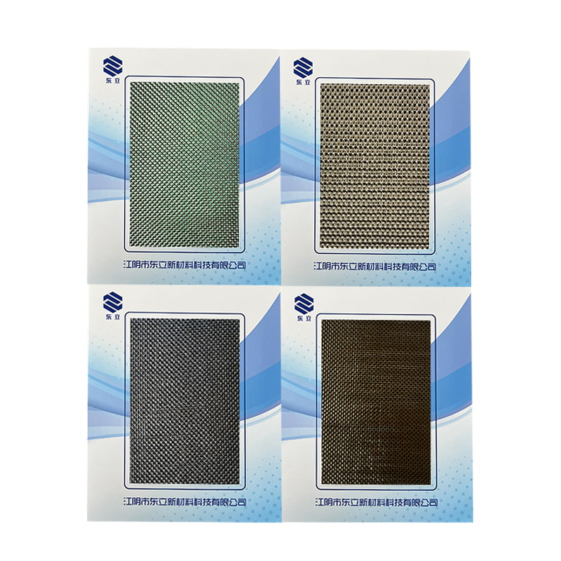 Metalli- ja polyesterilehtinen kudottu kangas