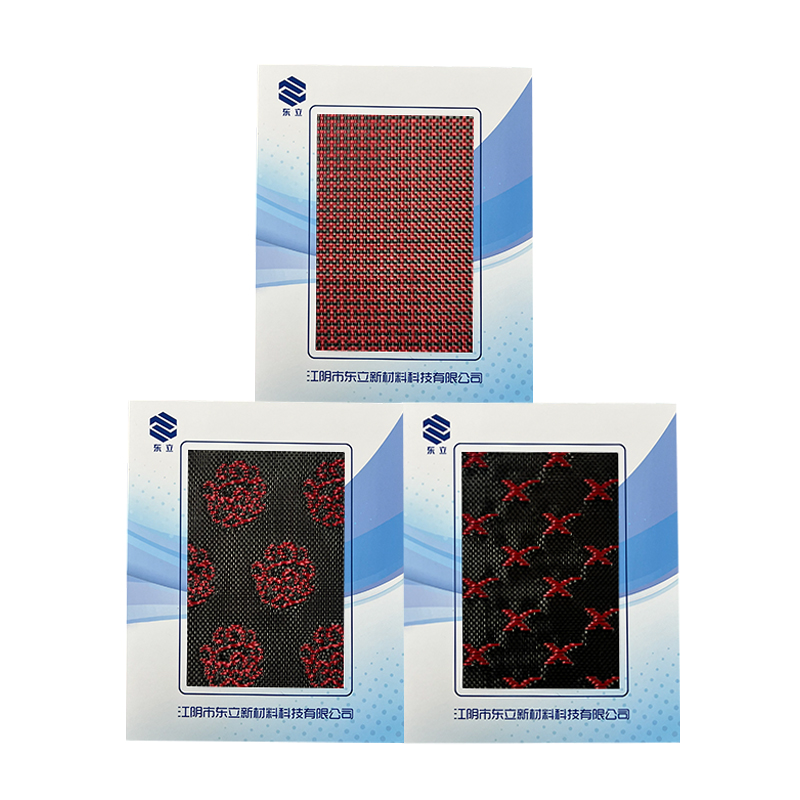 Punainen/musta aramidi hiili sekoitettu hiilikuitu kudottu kangas Punainen/musta aramidi hiili sekoitettu hiilikuitu kudottu kangas